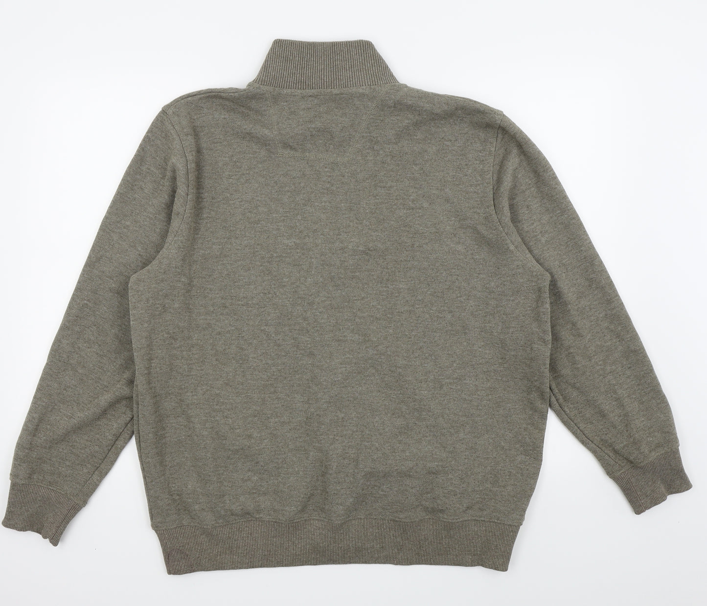 Maine Mens Brown   Full Zip Jumper Size L