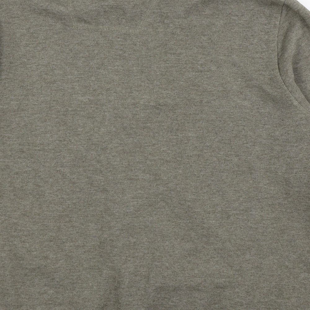 Maine Mens Brown   Full Zip Jumper Size L