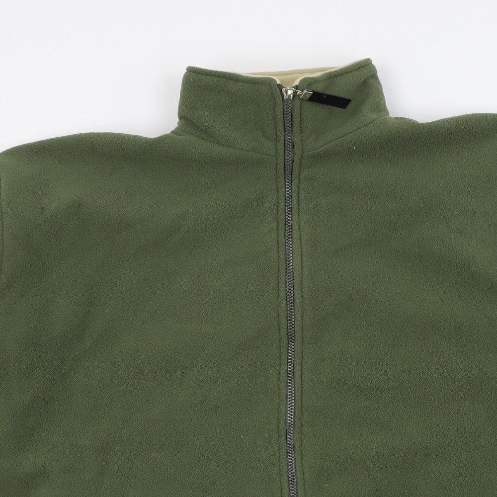 Petroleum Mens Green   Full Zip Jumper Size L