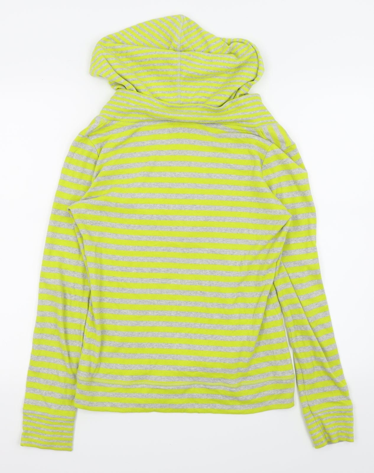 NEXT Womens Yellow Striped  Basic T-Shirt Size 8