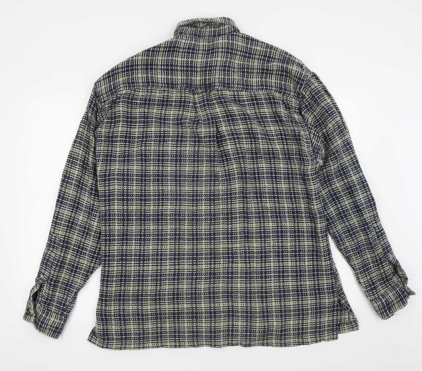 New Tast Mens Multicoloured Check   Button-Up Size L