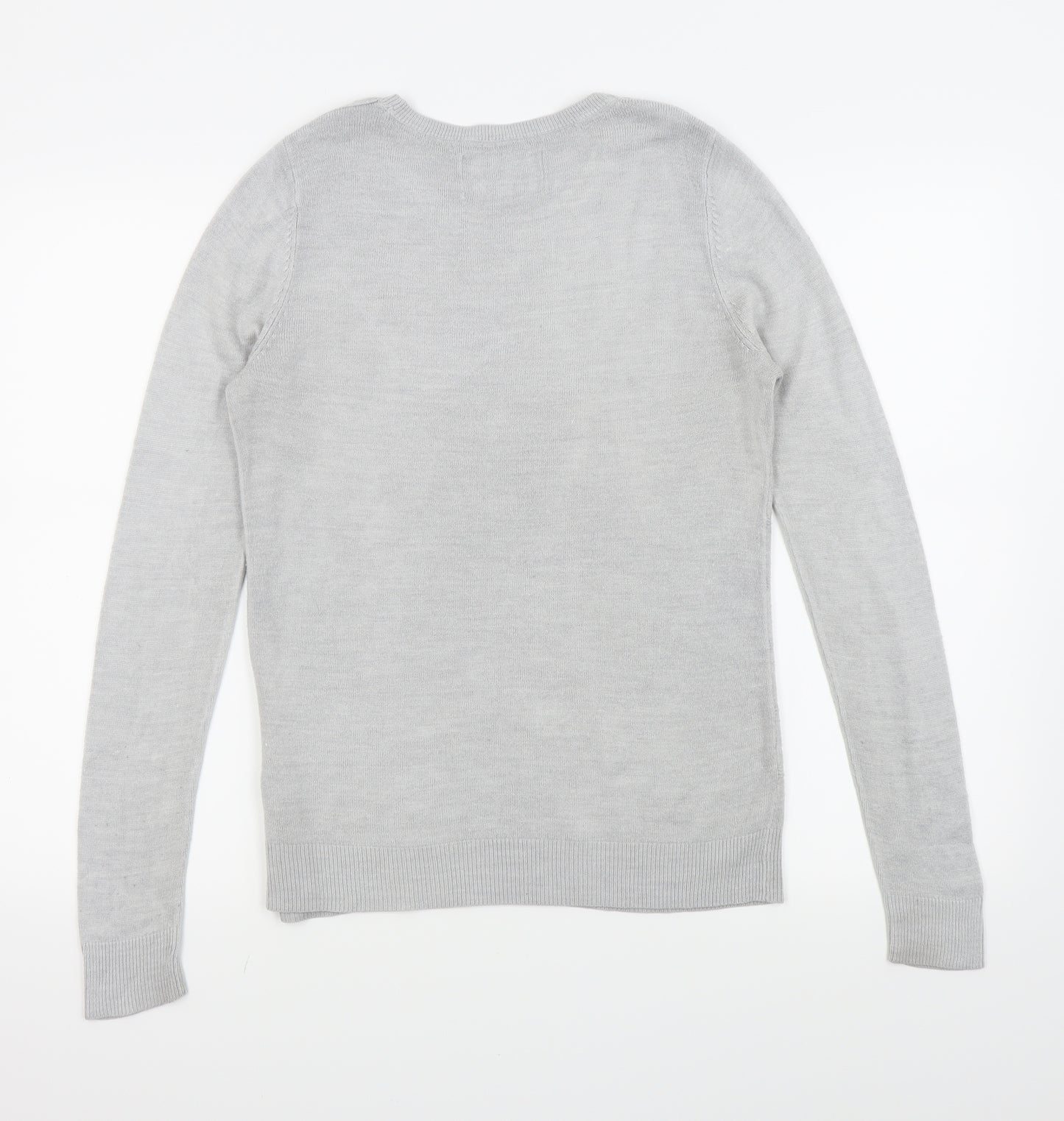 Maine Womens Grey   Basic T-Shirt Size 12