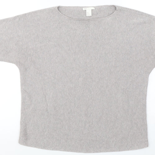 H&M Womens Grey   Pullover Jumper Size M