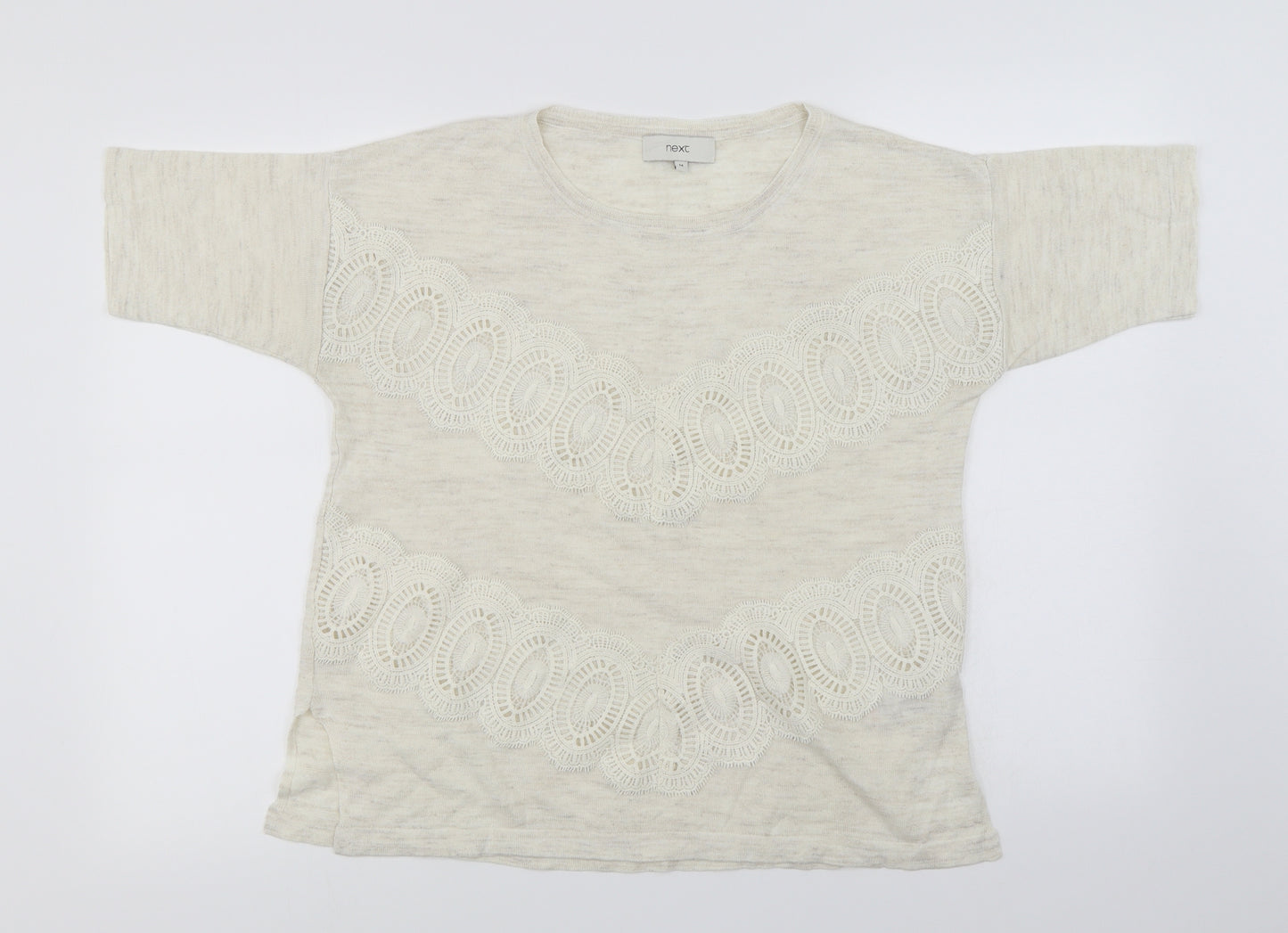 NEXT  Womens Ivory   Pullover Jumper Size 14