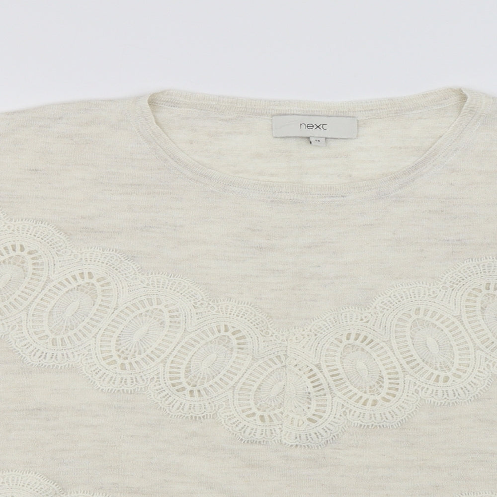 NEXT  Womens Ivory   Pullover Jumper Size 14