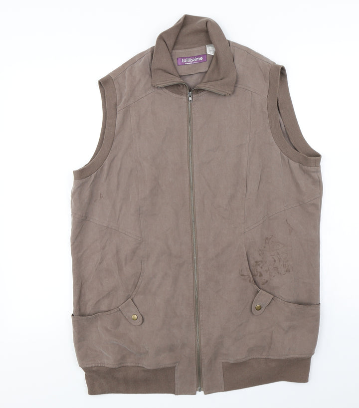 Taillissime  Womens Brown   Jacket Coat Size 14