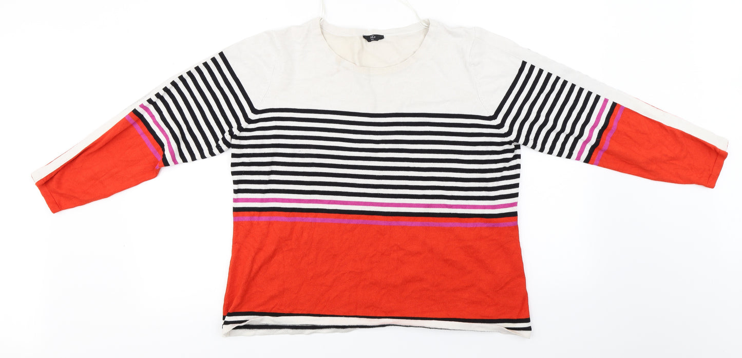 M&Co  Womens Red   Pullover Jumper Size 20