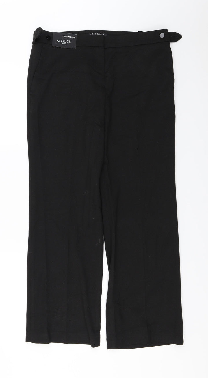 NEXT Womens Black   Trousers  Size 10 L26 in
