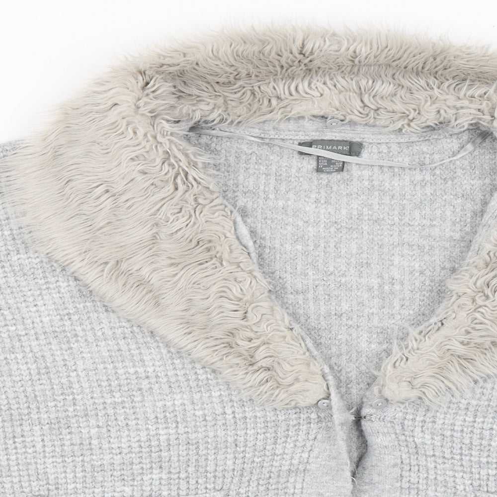 Primark  Womens Grey   Cardigan Jumper Size M