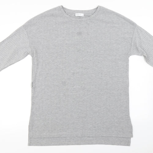 Papaya  Womens Grey   Basic T-Shirt Size 16