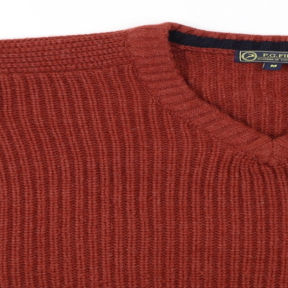 P.G.Field  Mens Orange   Pullover Jumper Size M