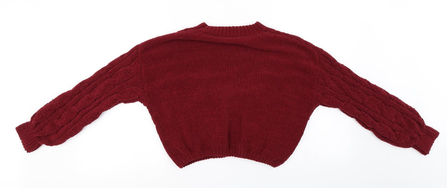 CANDY  Womens Purple Paisley  Pullover Jumper Size 12