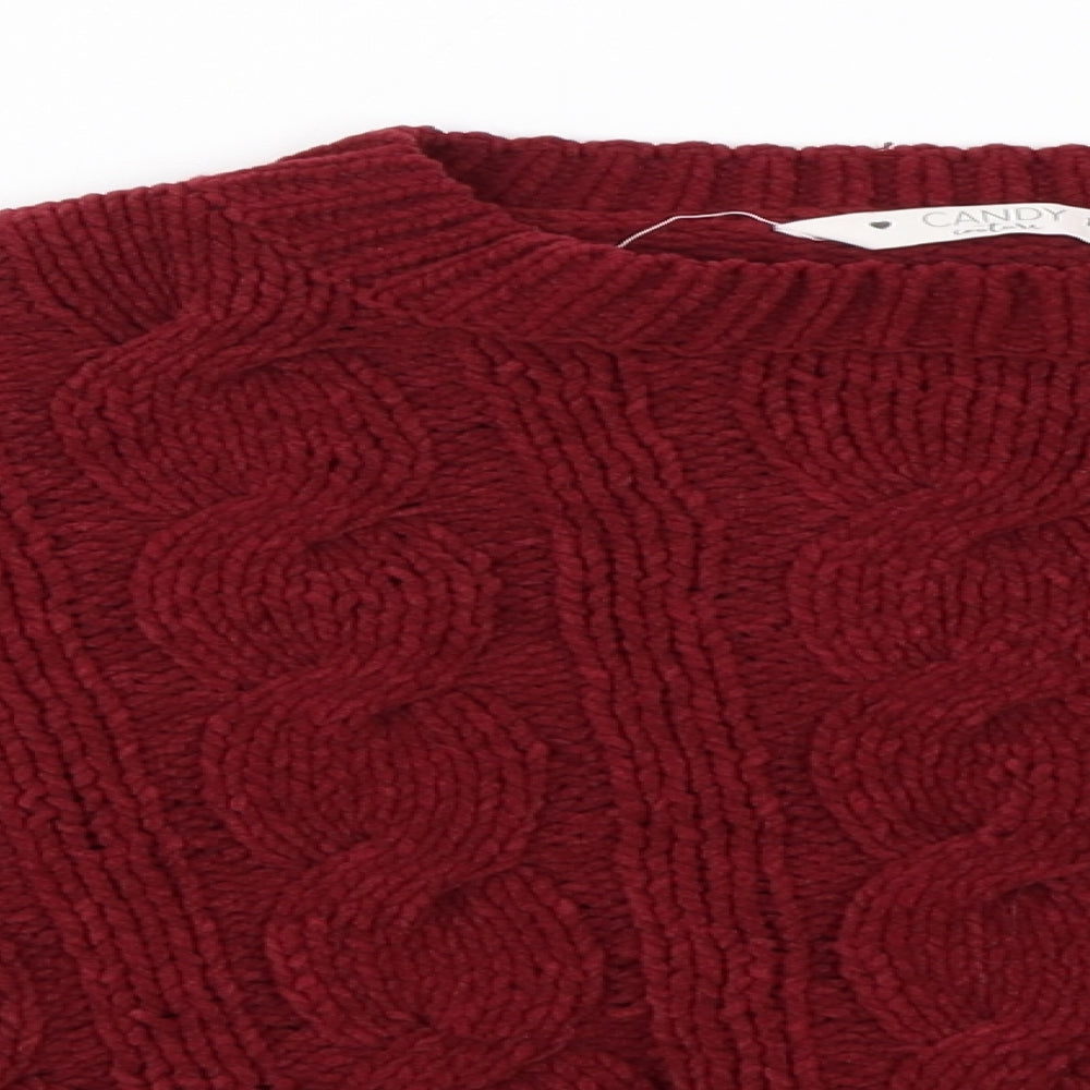 CANDY  Womens Purple Paisley  Pullover Jumper Size 12