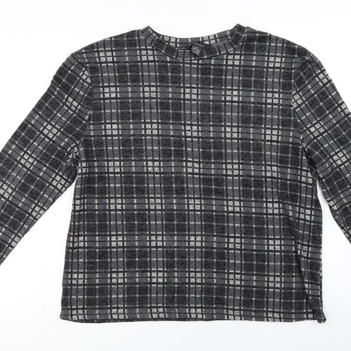 Primark  Womens Black Check  Pullover Jumper Size XL
