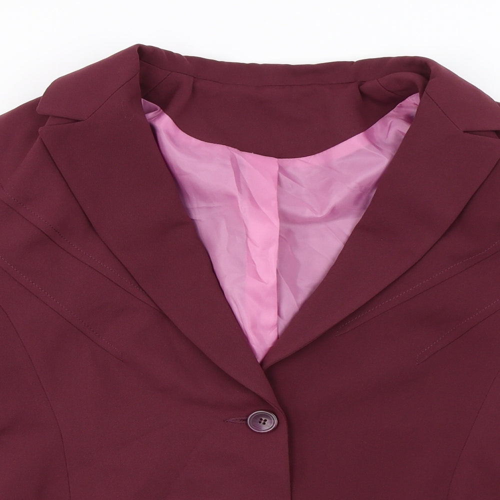 NL Collection  Womens Purple   Jacket Blazer Size 12
