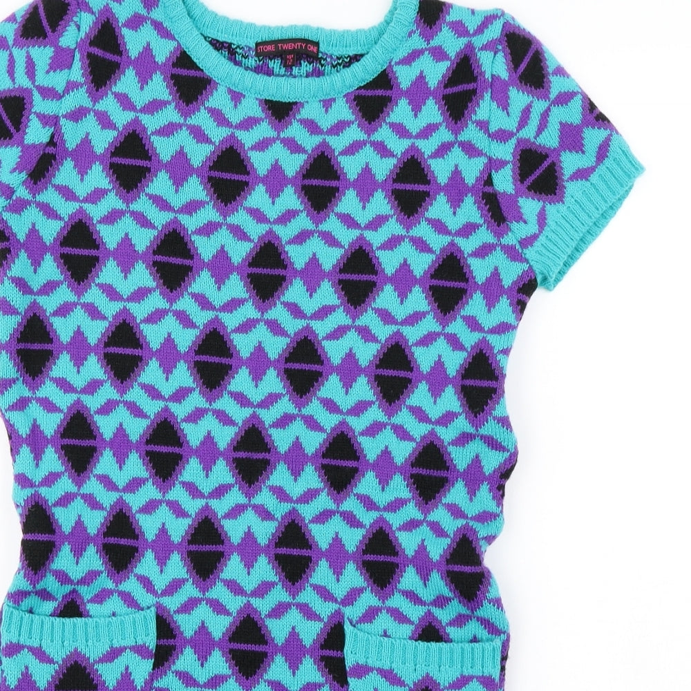 Store Twenty One  Womens Blue   Jumper Dress  Size 12