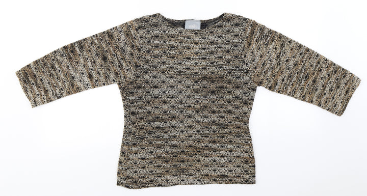 Wallis Womens Beige Pullover Jumper Size 12