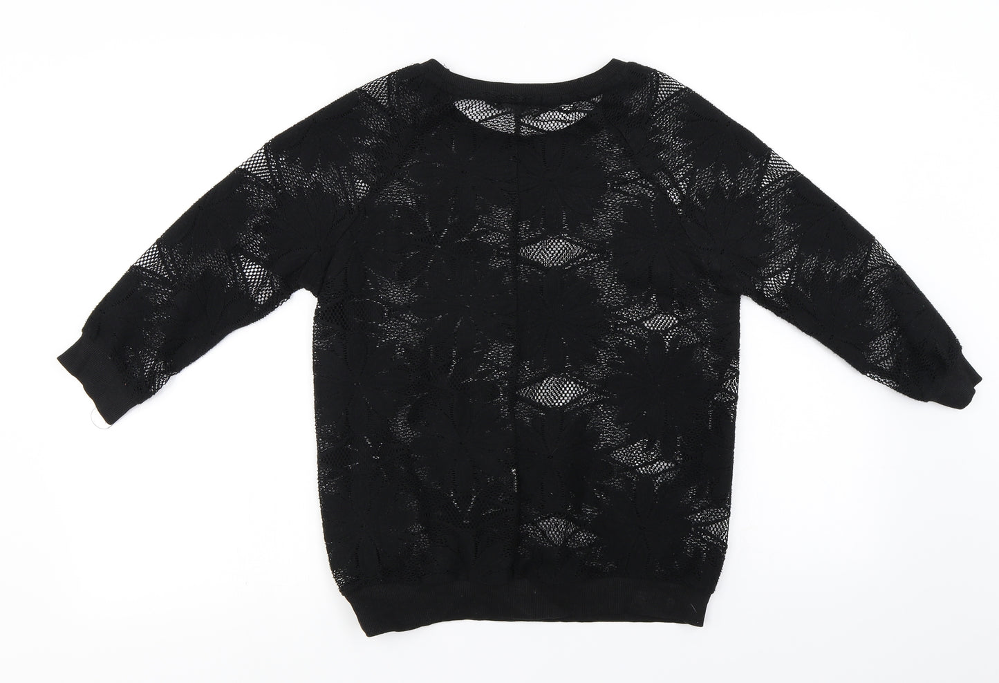 Atmosphere  Womens Black Floral  Pullover Jumper Size 6