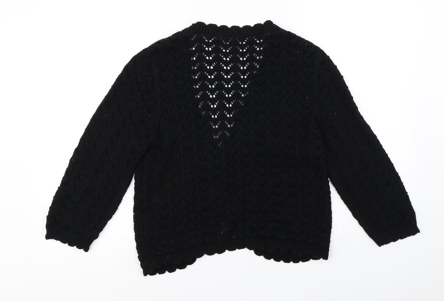 TU Womens Black   Cardigan Jumper Size 16