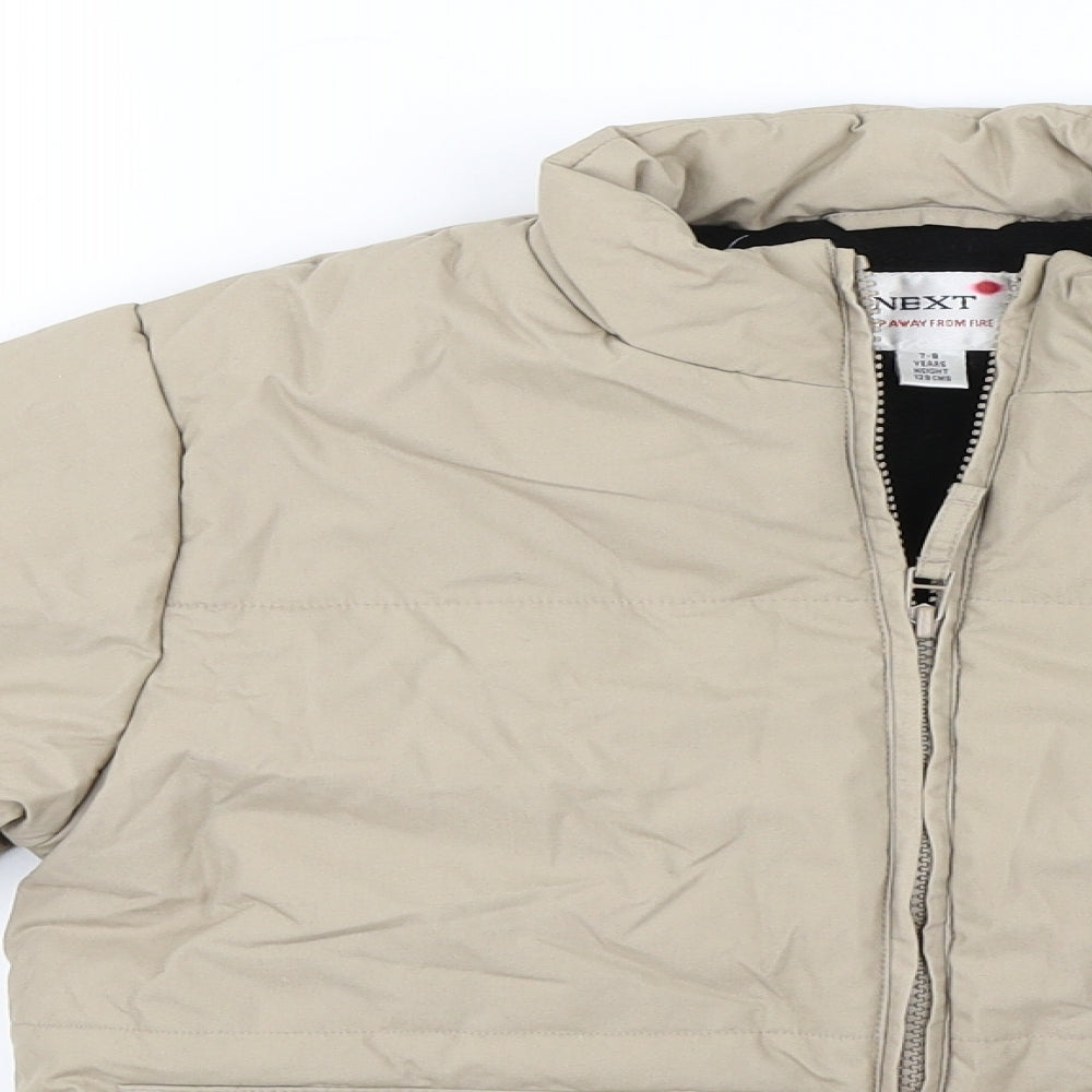 NEXT  Boys Beige   Jacket Coat Size 7-8 Years