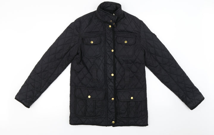 denim co Womens Black Jacket Coat Size 10