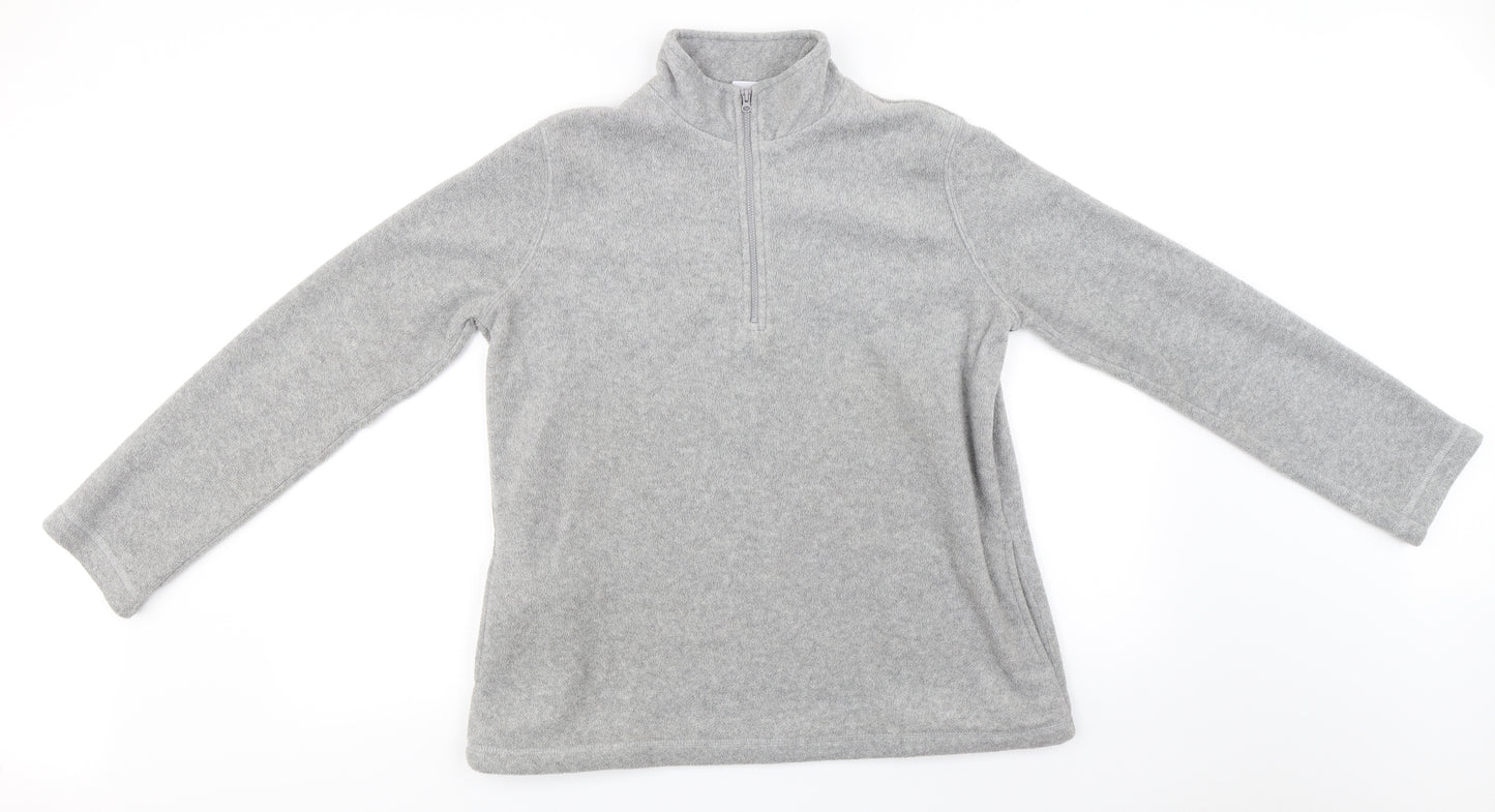 Papaya  Womens Grey   Henley Jumper Size 14