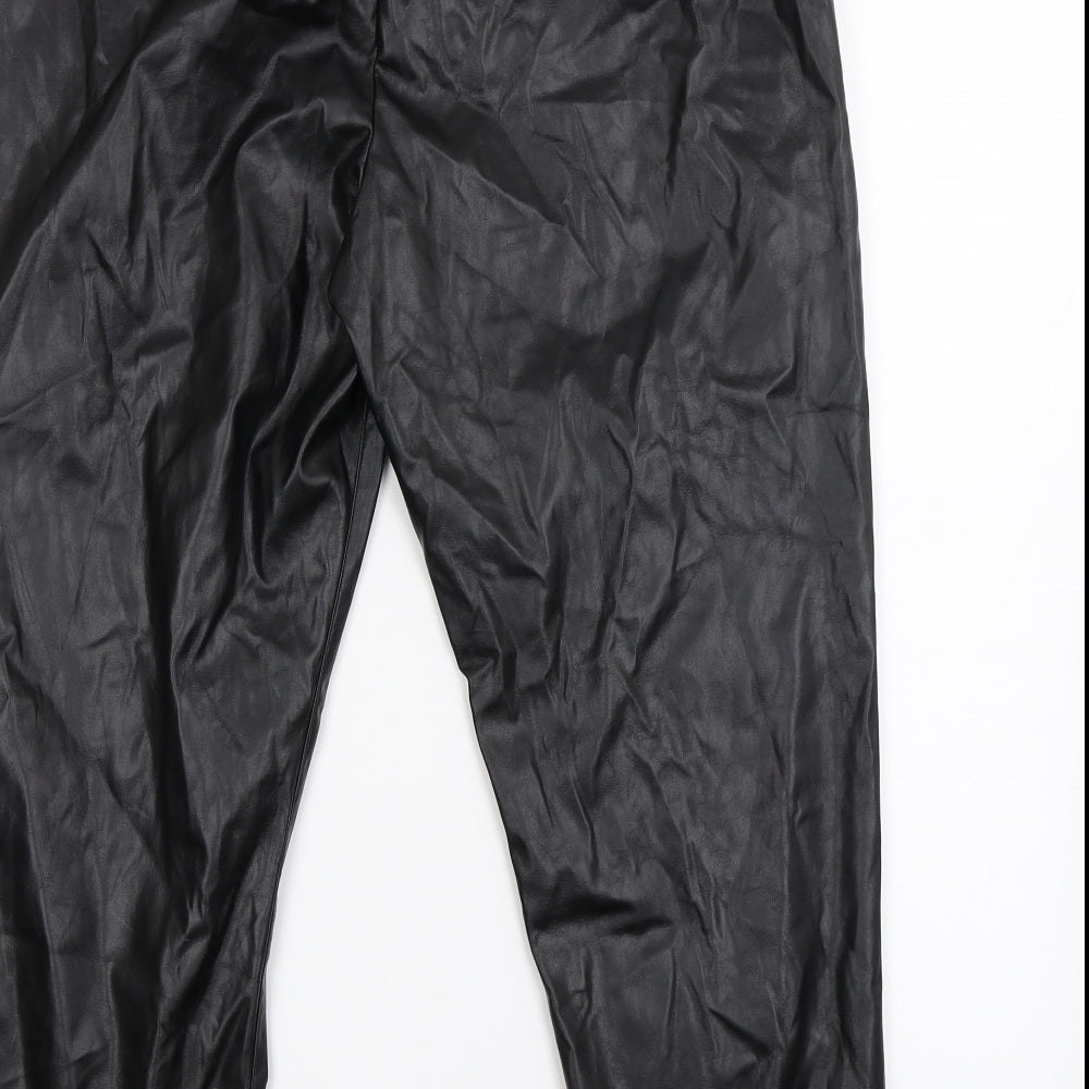 Nutmeg  Womens Black   Trousers  Size 16 L25 in