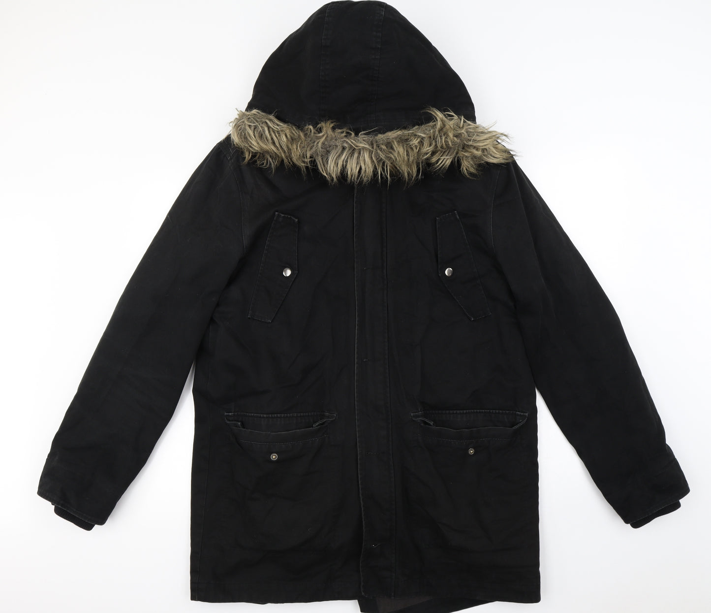 Topman  Mens Black   Jacket Coat Size L