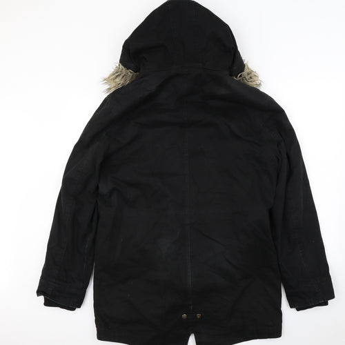 Topman  Mens Black   Jacket Coat Size L