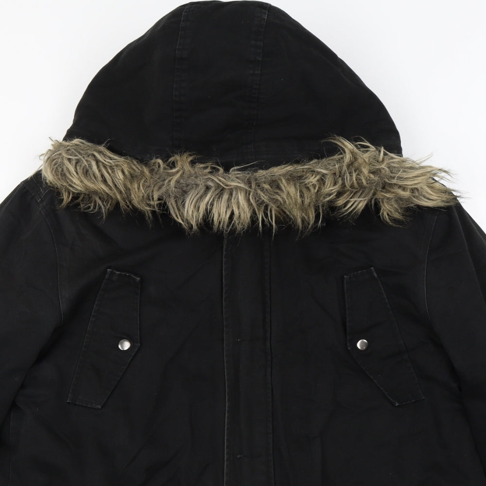 Topman  Mens Black   Jacket Coat Size L