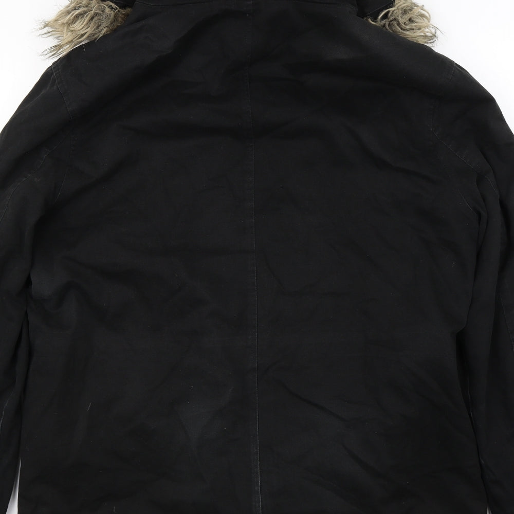 Topman  Mens Black   Jacket Coat Size L