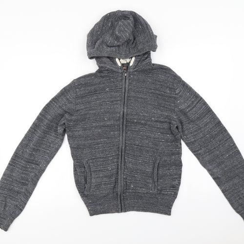 L.O.G.G   Boys Grey   Full Zip Hoodie Size 13-14 Years