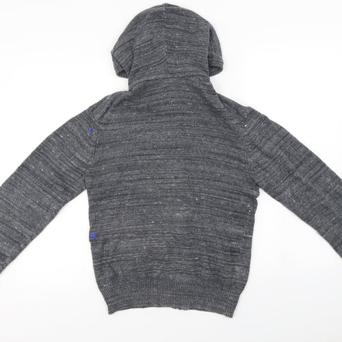 L.O.G.G   Boys Grey   Full Zip Hoodie Size 13-14 Years