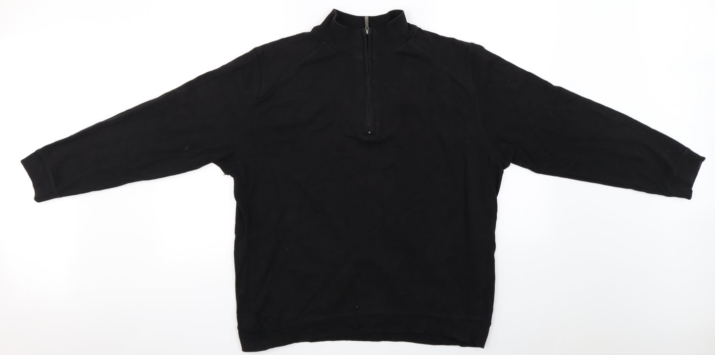 Kirkland  Mens Black   Henley Jumper Size L  - bamburgh castle