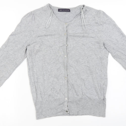 Marks and Spencer  Womens Grey   Cardigan Jumper Size 14