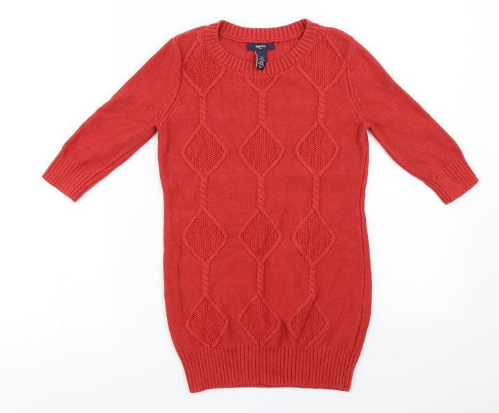 Gap Girls Red Pullover Jumper Size 5-6 Years