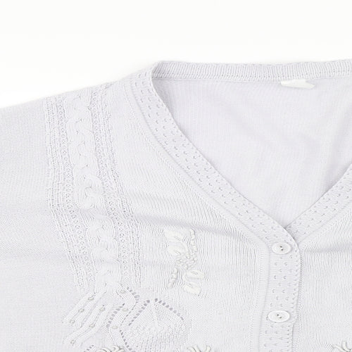 Preworn Womens Grey   Cardigan Jumper Size 22