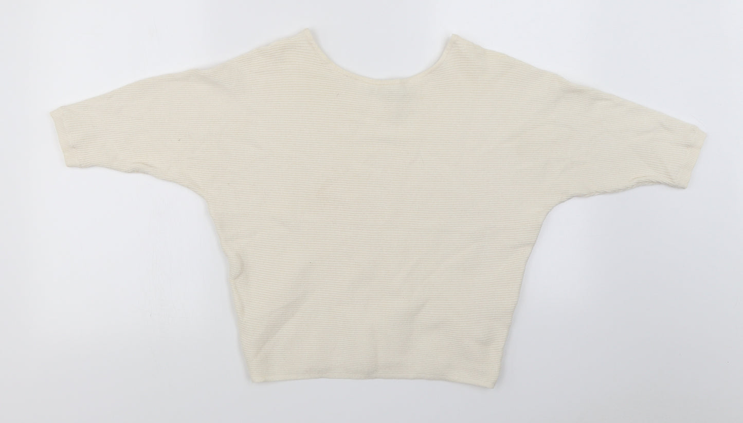 George Womens Ivory   Pullover Jumper Size S