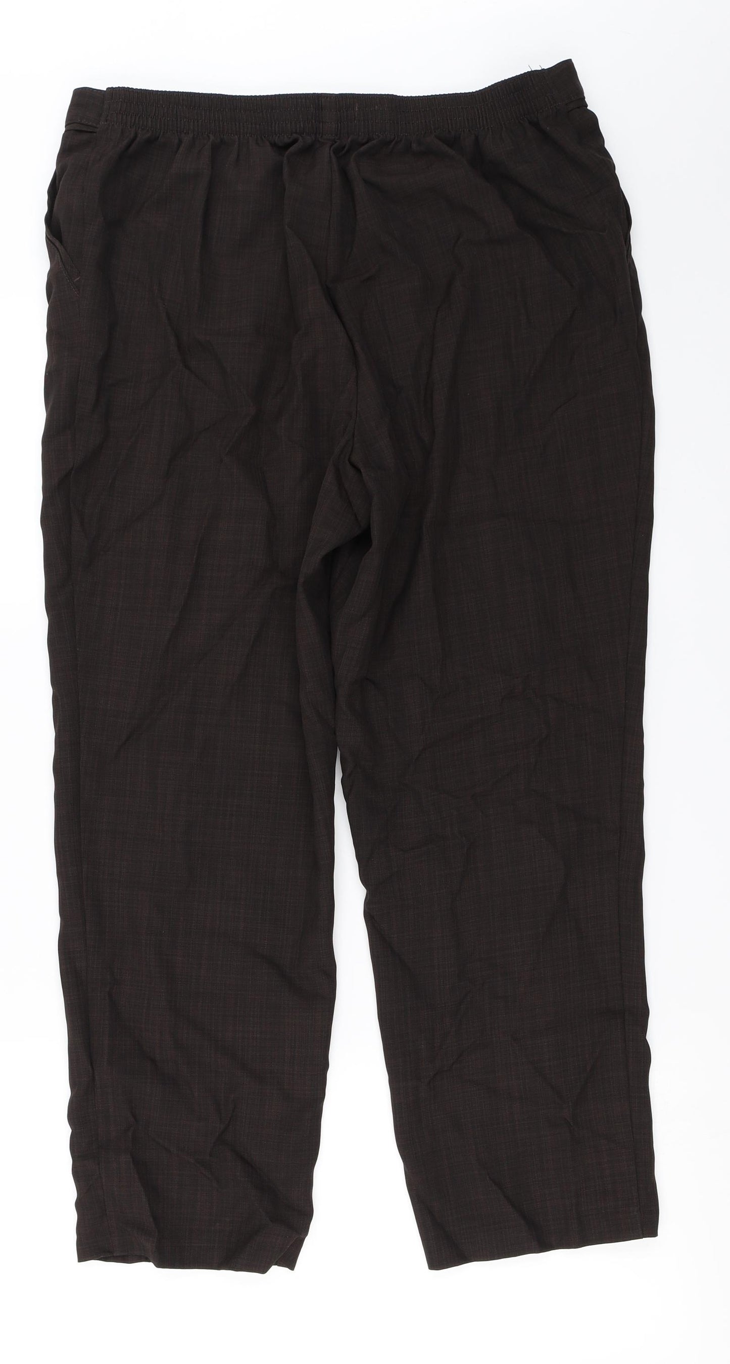Marks and Spencer  Womens Brown   Trousers  Size 16 L26 in
