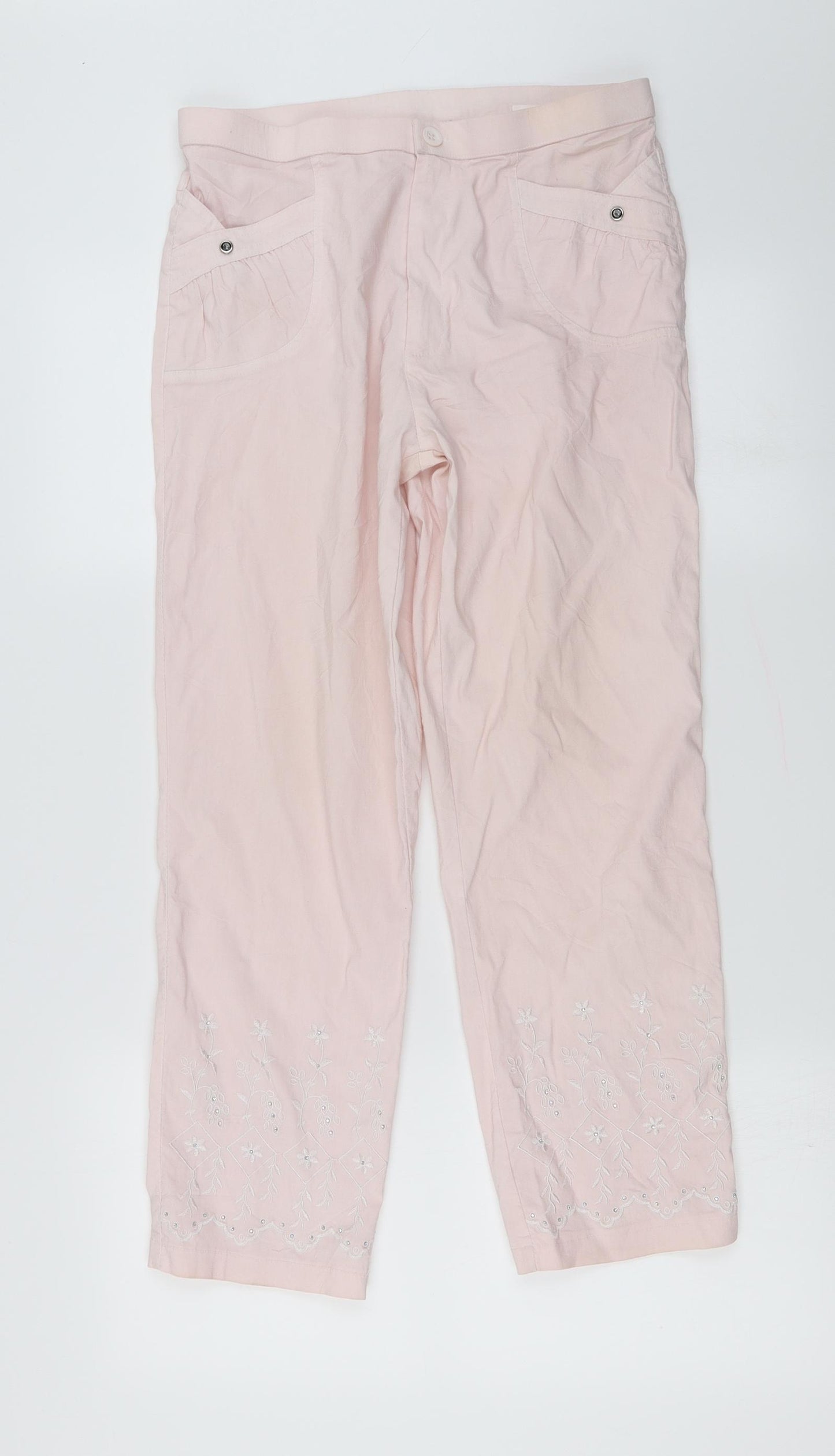 Preworn Womens Pink   Trousers  Size 28 in L22 in