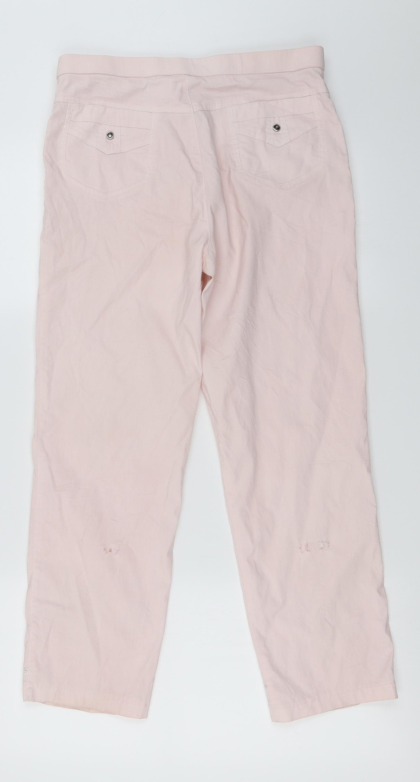 Preworn Womens Pink   Trousers  Size 28 in L22 in
