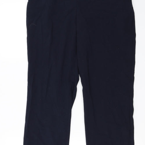 Marks and Spencer  Womens Blue   Trousers  Size 14 L24 in