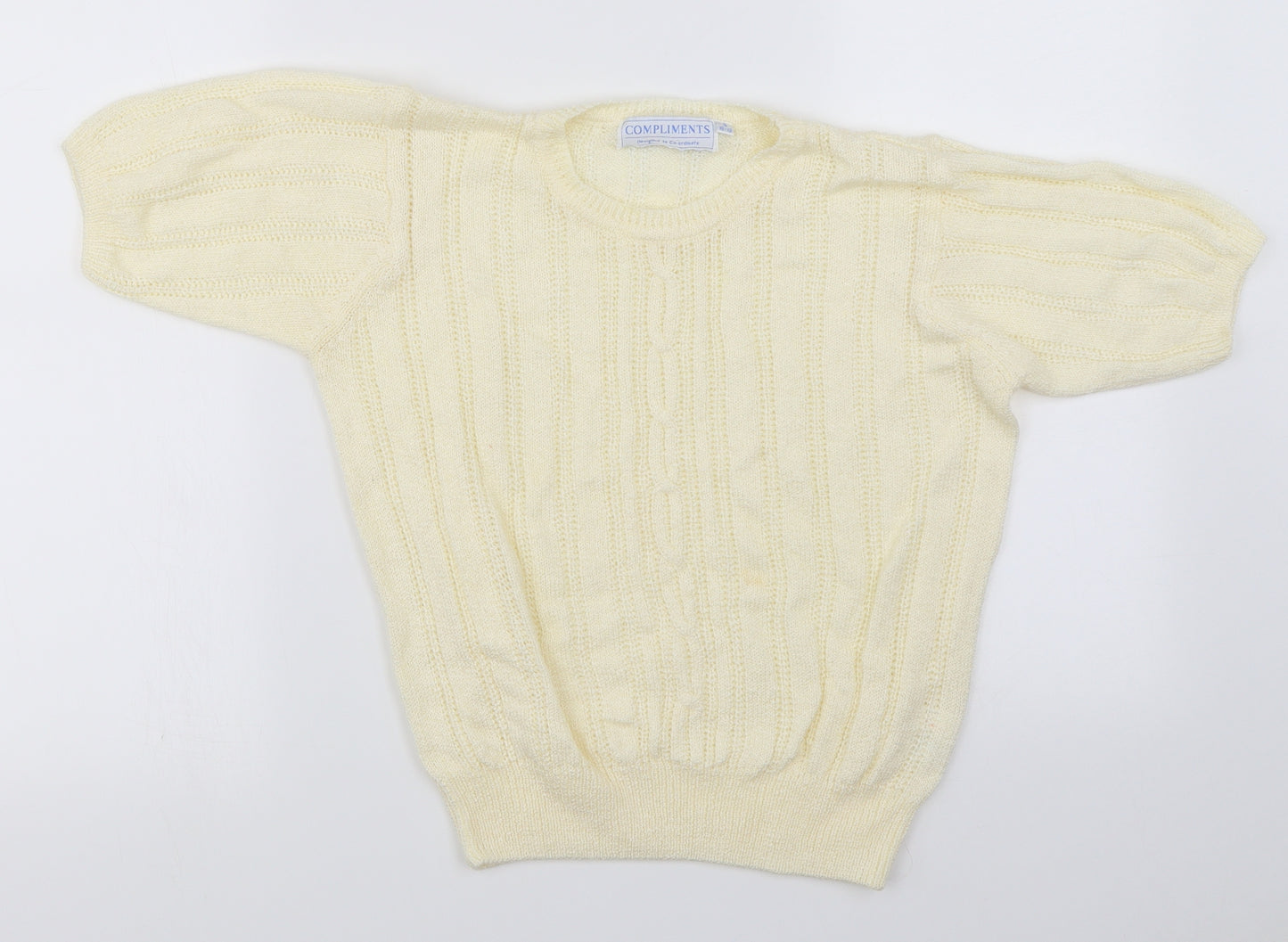 Compliments   Womens Yellow   Pullover Jumper Size S