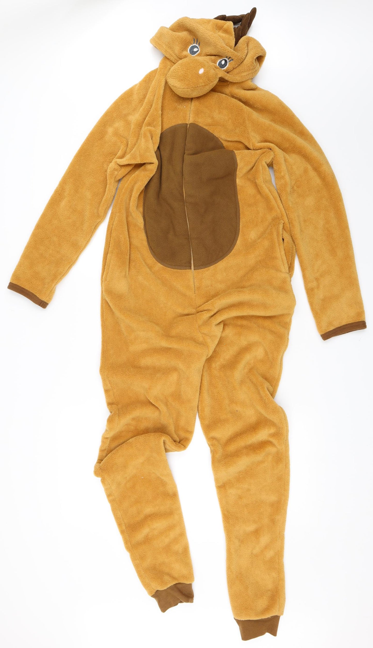 Primark Womens Beige Solid  Top One Piece Size XS  - reindeer onesie christmas