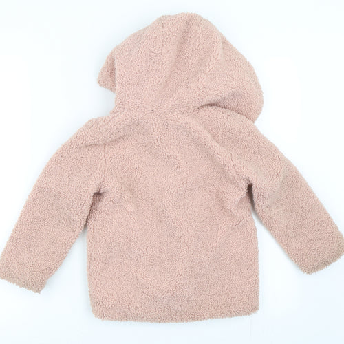 Nutmeg Girls Pink   Overcoat Coat Size 4-5 Years