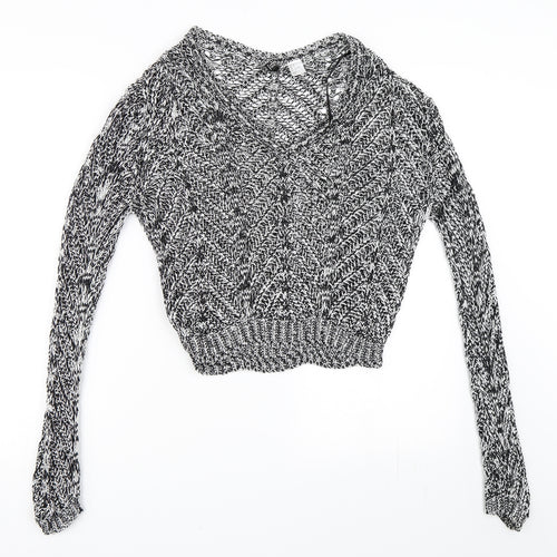 H&M Womens Black   Pullover Jumper Size 34