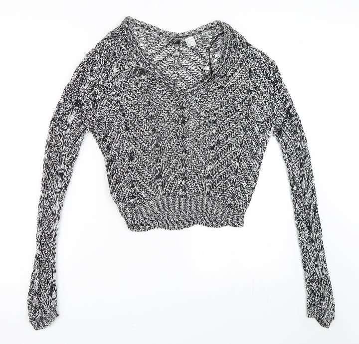 H&M Womens Black Pullover Jumper Size 34