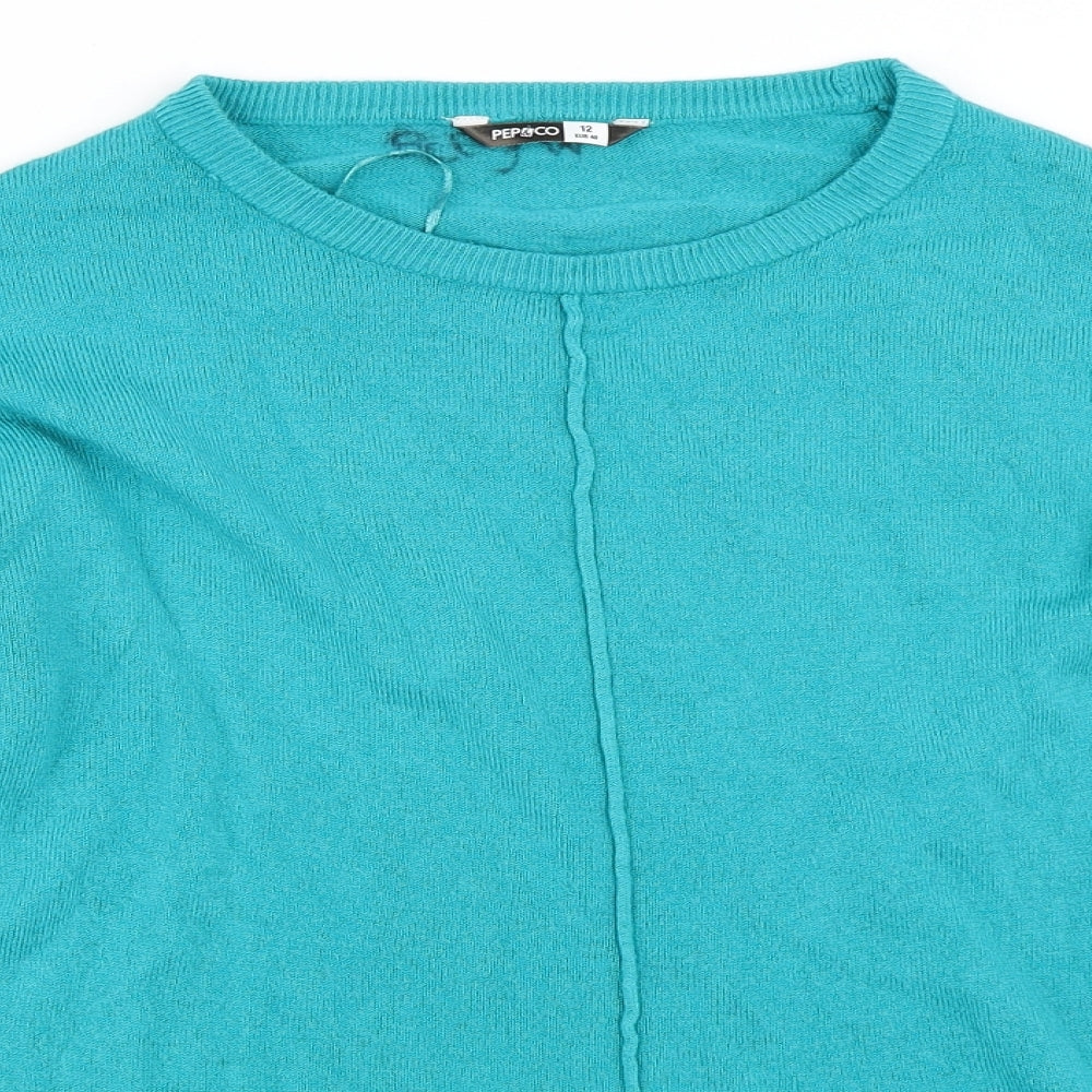 Pep&Co Womens Blue   Pullover Jumper Size 12