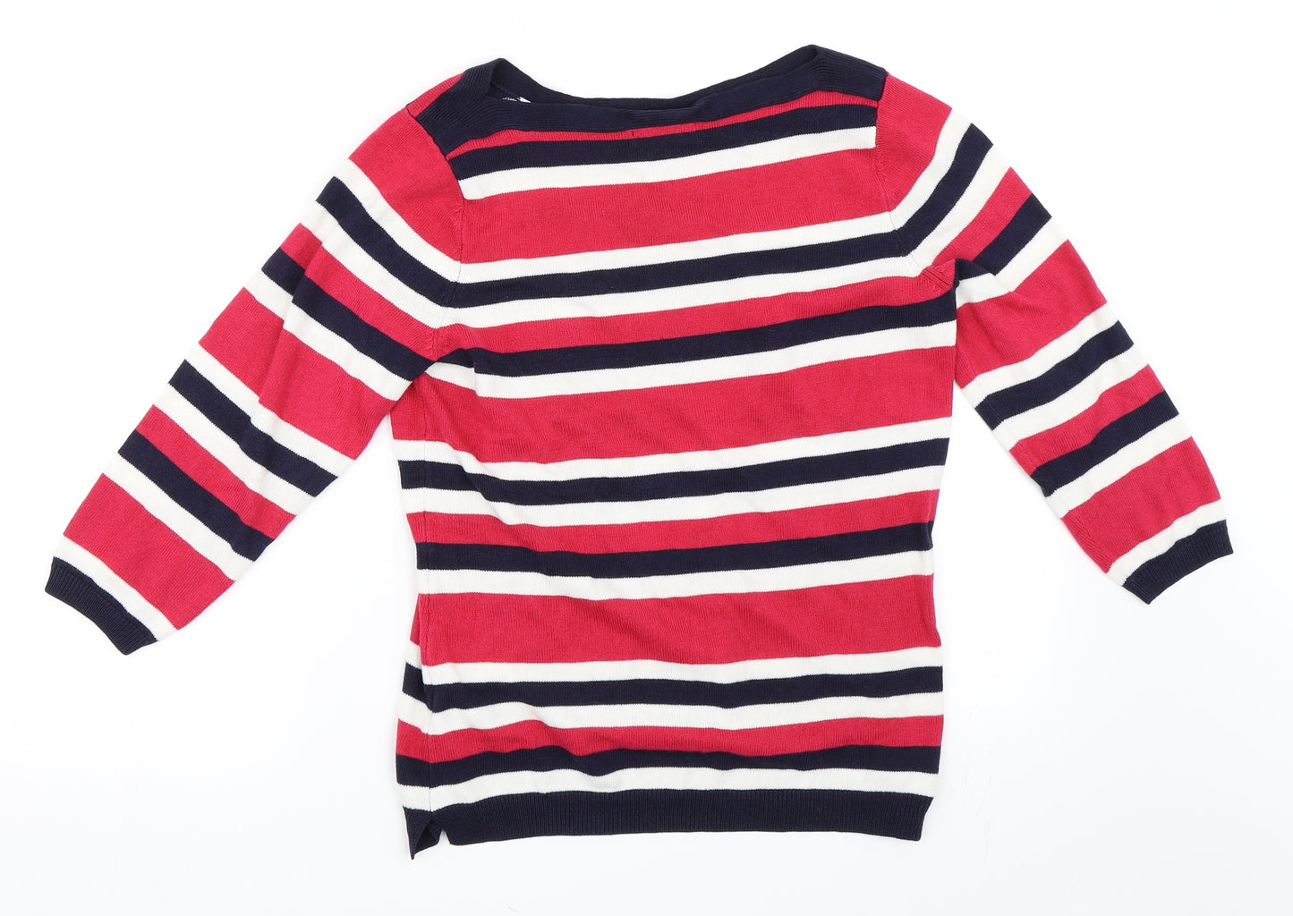 Papaya Womens Pink Striped  Pullover Jumper Size 14