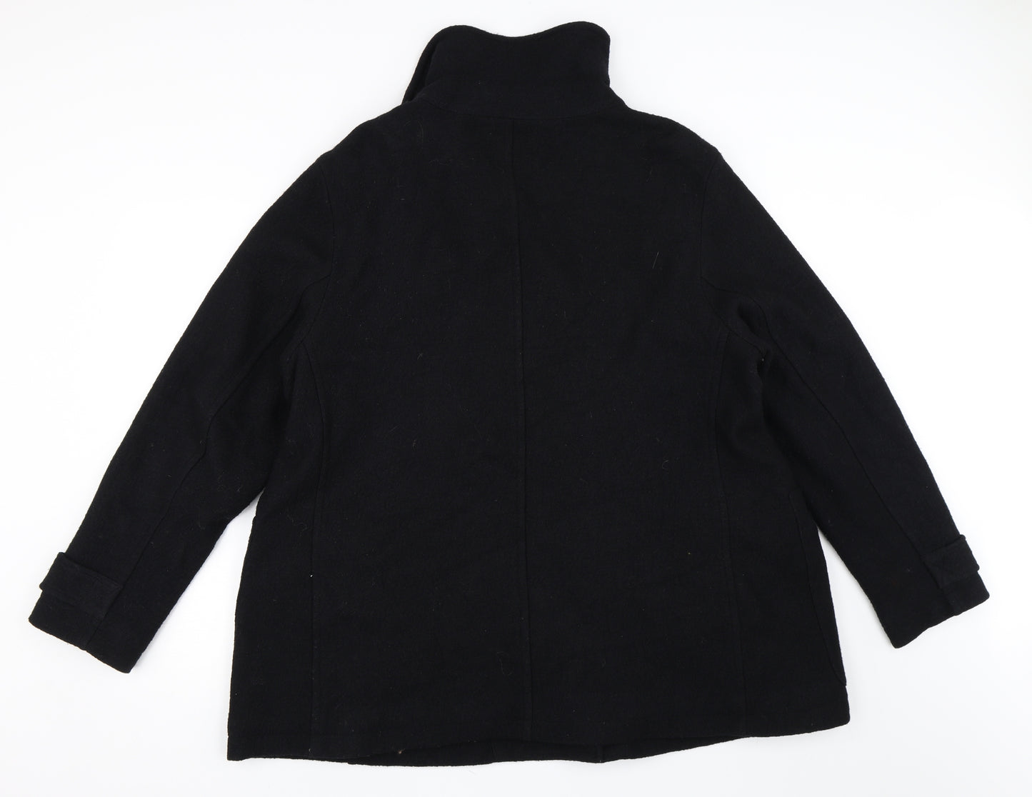 Marks and Spencer Womens Black   Pea Coat Coat Size 22